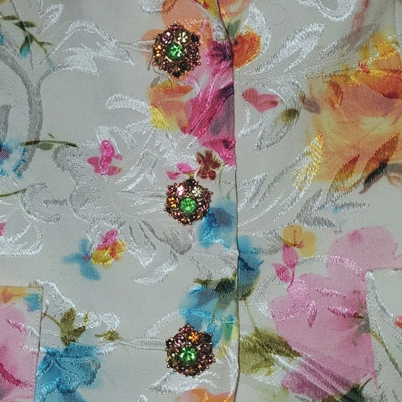 Giancarlo Ferrari Vintage Floral Blazer Size 12 - Picture 6 of 10